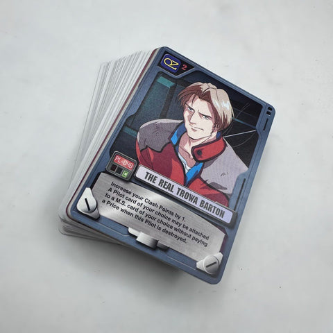 Gundam Card Game Lot M.S. War & Modern Approximately 50 Cards See Photos