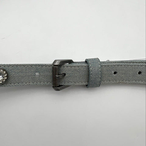 Kurt Geiger London Women's Gray Rhinestone Crystal Studded Belt NWT Sz L-XL