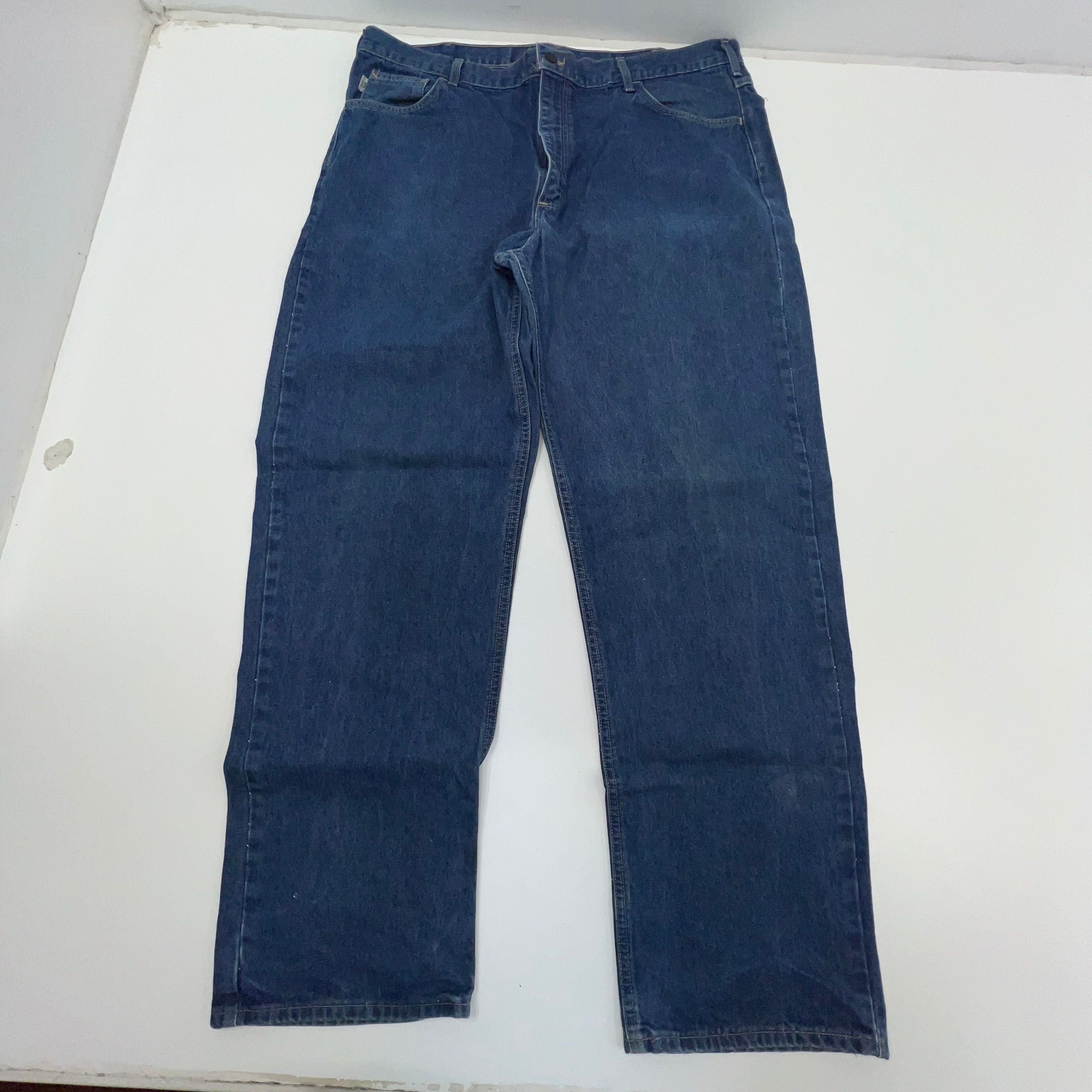 Men's Carhartt Flame Resistant Jeans Size 42x34 FRB100 DNM