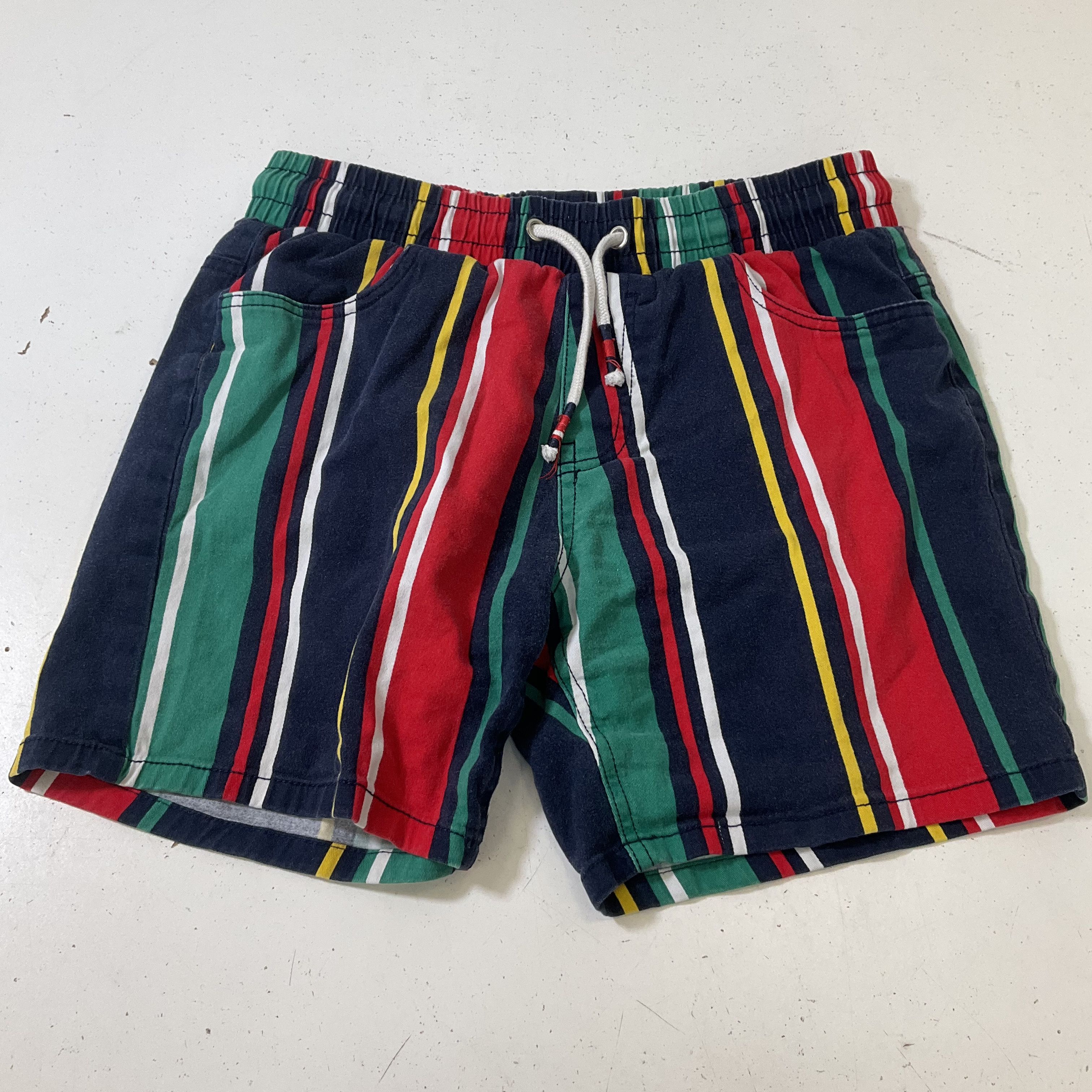 Drill Clothing Co Striped Fresh Prints of Bel Air Drawstring Shorts Size Small