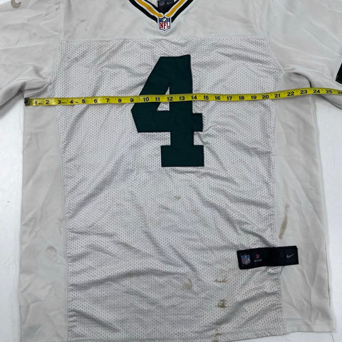 Nike Men's Vintage Green Bay Packers Brett Favre #4 White Jersey Sz 48