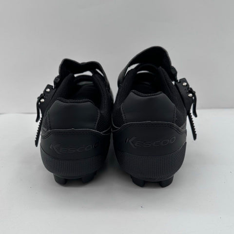 Kescoo Black Men's Mountain Bike SPD Cycling Shoes Size 45