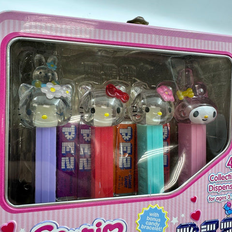PEZ Dispenser Lot Sanrio Hello Kitty My Melody 10 Pieces With Collectible Tin