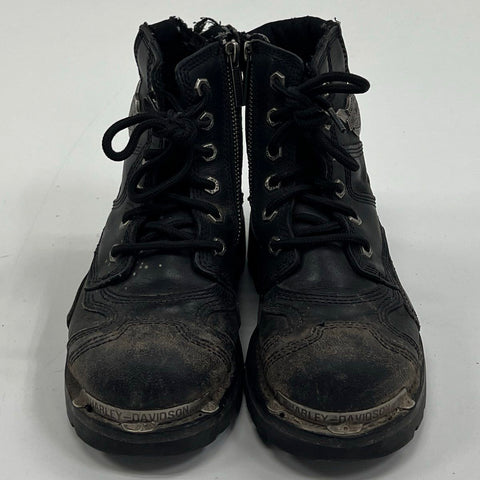 Harley-Davidson Stealth 81541 Motorcycle Riding Boots Distressed Biker Leather