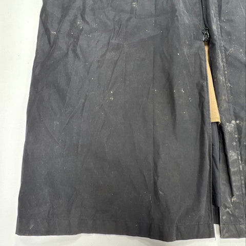 Rochester Big & Tall Men's Black Lined Trench Coat Overcoat Size 2XB