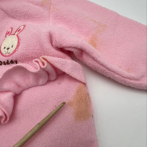 Vintage 90s Baby Beluga New York Lot Dress Sleeper Bodysuit Bunny Bear Pink 12M