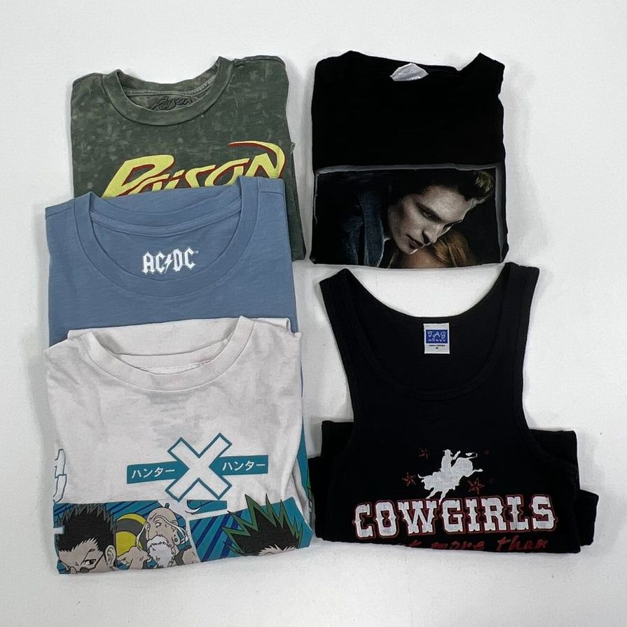 Women's Music & Pop Culture Multicolored Tank & T-shirts Lot - Size S/M