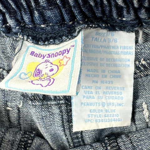 Vintage 80s Snoopy Peanuts Kids Clothing Lot Romper Shorts Pants USA Sz 3-12M
