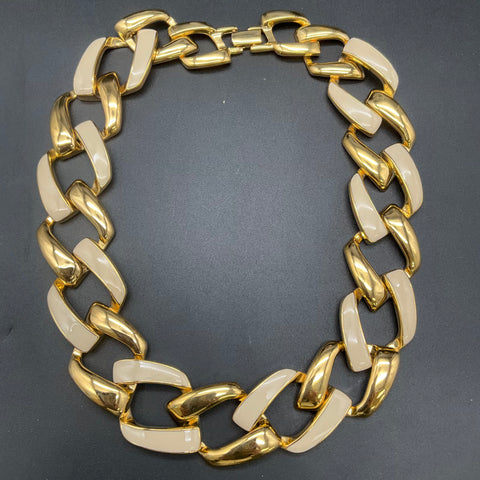 Vintage Napier Costume Jewelry Lot of 4 Necklace Earrings Gold Red Enamel