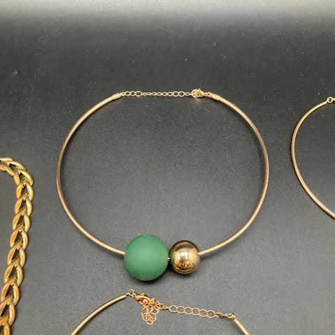 Fashion Costume Jewelry Lot 0.64 lbs Statement Necklaces Chokers 7 Pieces