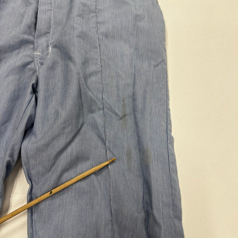 Vintage 80s Walls Hickory Stripe Short Sleeve Jumpsuit Coveralls USA Sz L