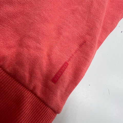 Denim & Flower Men's Crewneck Performance Fleece Sweatshirt Coral NWT Size S