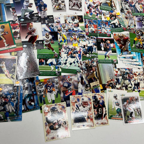 Large Bulk NFL Football Card Lot 150+ Cards 90s-2000s Topps Fleer Upper Deck