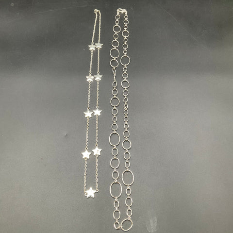 Nine West Liz Claiborne Silver Tone Fashion Necklace Wearable Jewelry Lot of 14