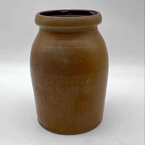 Antique Stoneware Jug Crock Salt Glaze Albany Slip Interior 10" 19th Century