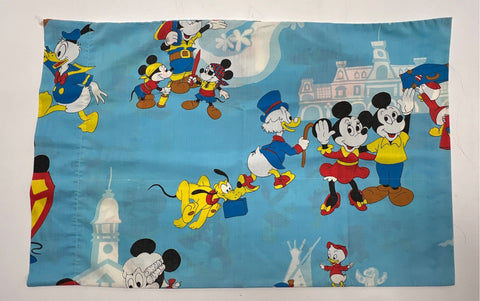 Vintage Character Bedding Lot Disney McDonald's MLB Pillowcases Flat Sheet 4pc