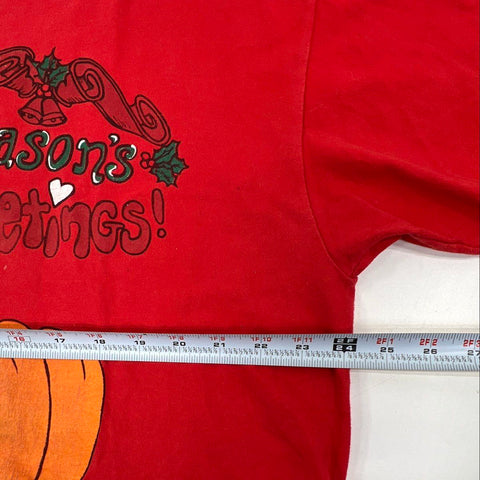 Vintage 1995 Looney Tunes Tweety Bird Christmas T-Shirt Warner Bros Freeze Sz XL