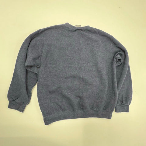 Vintage 90s Nike Grey Tag Embroidered Bar Logo Crewneck Sweatshirt Made USA Sz M