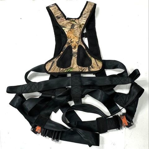 Hunting Safety Vest and Harness Lot Hunter Safety System Ameristep 3 Piece Camo