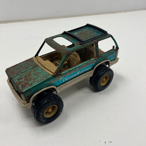 Vintage 1980s Nylint Ocean Runner Ford Bronco II Pressed Steel Toy Truck SUV