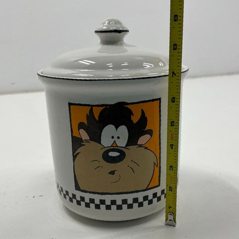 Looney Tunes Taz Tasmanian Devil Canister Jar 7" Vintage 1993 Certified Intl