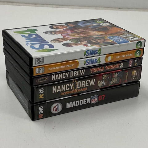 The Sims 4 Get To Work Madden 07 Nancy Drew 5 PC Game Lot Windows Mac