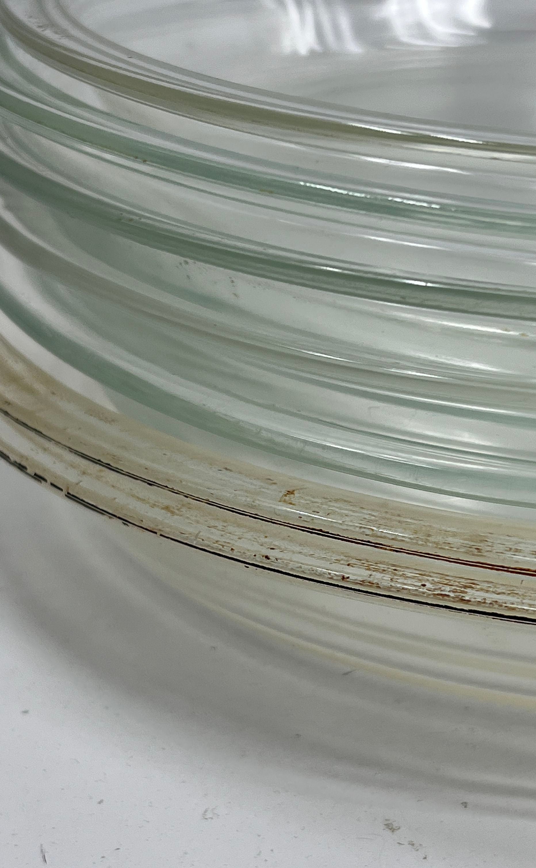 Vintage Collectible Pyrex Assorted Lot Of 7 Clear Glass Pie Baking Dishes *Dirty