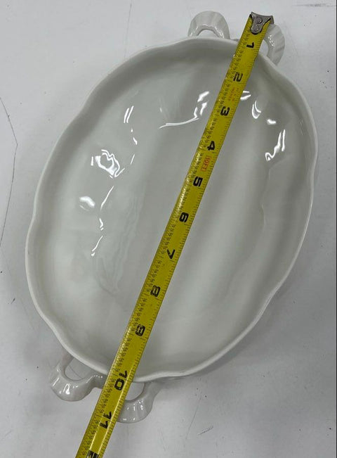 Vintage Haviland France Bow Knot Lidded Casserole Dish Covered Vegetable Bowl