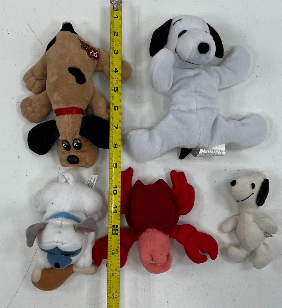 Vintage 80s Plush Lot Garfield Pound Puppies Snoopy Tonka Applause