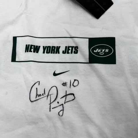 Nike New York Jets Chad Pennington Autographed Shirt White Men's Sz XL NWT