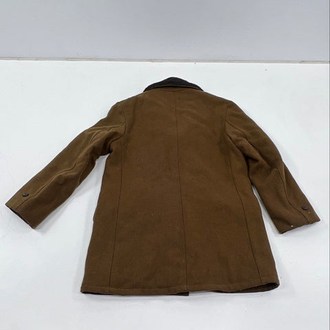 Vintage 70s Van Heusen Windbreaker Quilted Lined Faux Fur Car Coat Sz 40