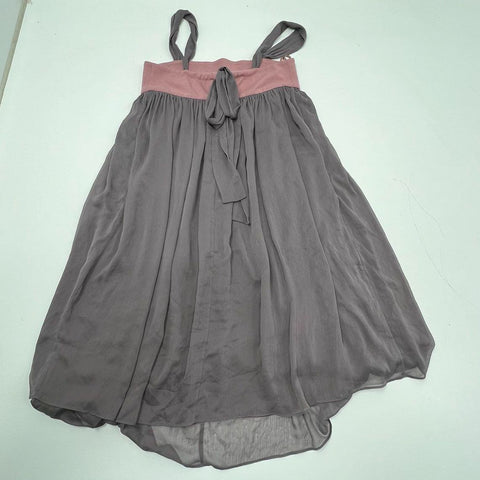 To The Max NWT Colorblock Maxi Dress Mineral Gray Pink Tie Back Sz M