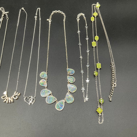Lia Sophia & Fashion Jewelry Lot of 11 Necklaces Abalone Alabama Boho Star Dance