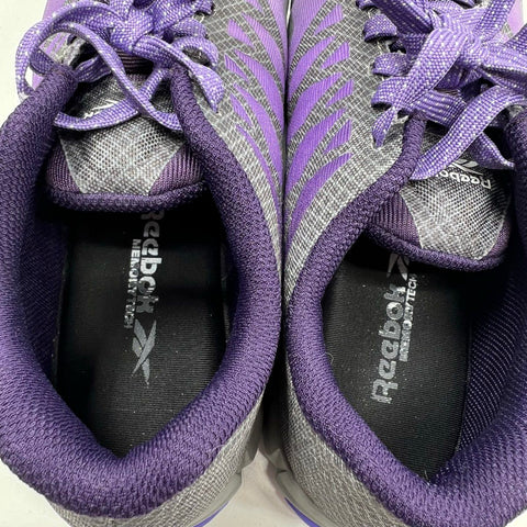Reebok Speed TR Work RB451 Comp Toe Work Shoes Grey Purple Women's Size 6W DS