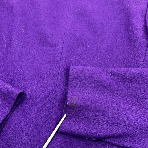 Vintage 90s Pendleton Purple 100% Virgin Wool Petite Blazer Jacket Sz 4