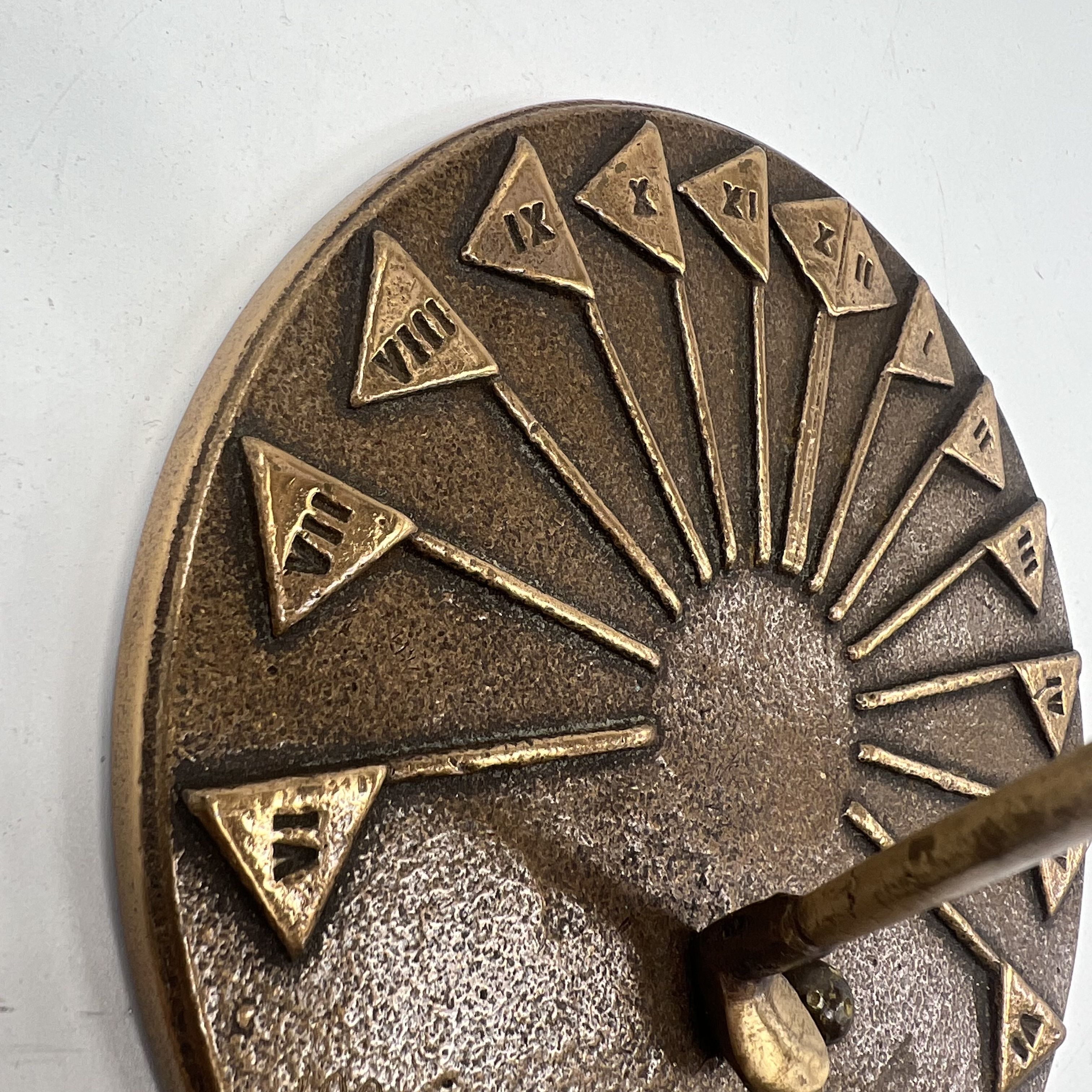 Andre Swan 1991 Oak Hills Invitational Golf Trophy Bronze Sundial Vintage