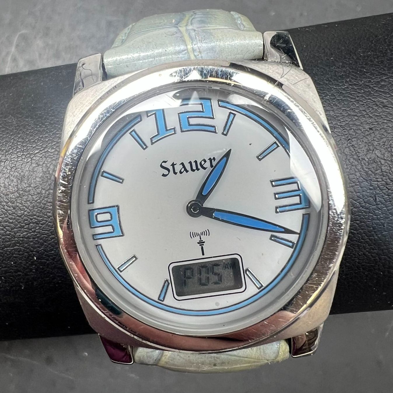 Stauer Watch STA15-LHU Automatic Self Winding Works! Leather Band