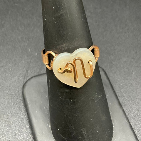 Vintage Wire Name Initial Jewelry Lot of 8 Brooches Bracelet Ring Mother Shell