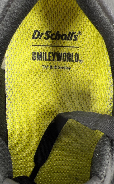 Dr. Scholl's Smileyworld Time Off Black Low Top Sneakers Size 8.5