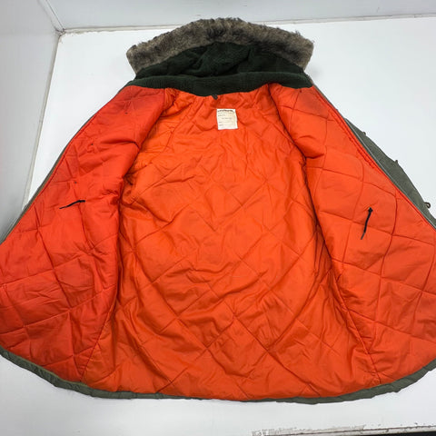 Vintage 70s Military Sage Green M-3B Antarctic Parka Jacket Coat Men's L