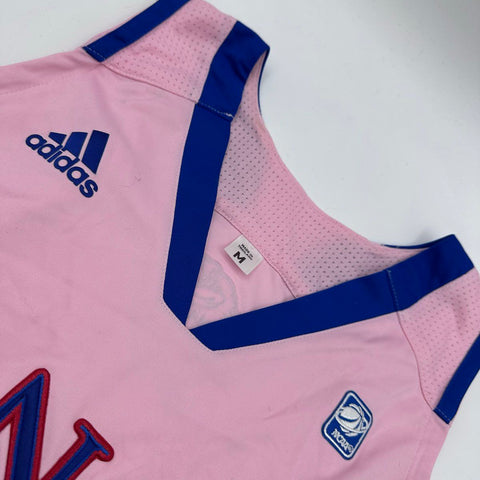 Adidas Women's University of Kansas Jayhawks Basketball Jersey Pink #5 Sz M