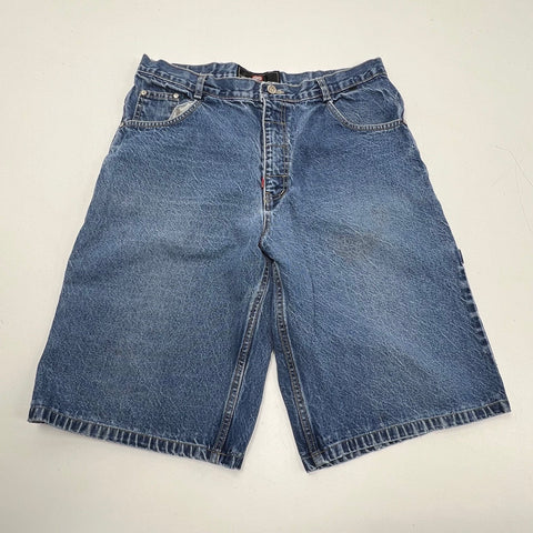 Vintage Y2K Ecko Unltd Blue Denim Baggy Carpenter Jorts Shorts Men's Size 33