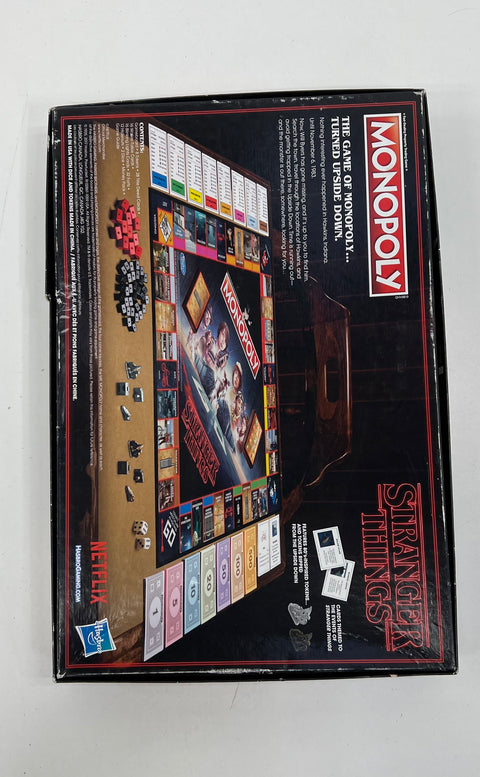 2017 Hasbro Stranger Things Monopoly Board Game Netflix Official Merchandise