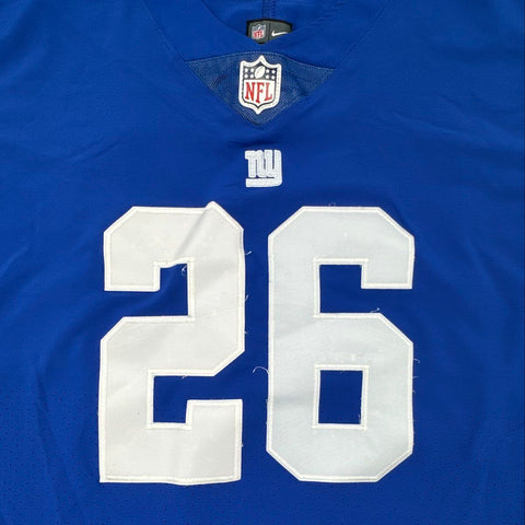 Nike Men's New York Giants Saquon Barkley Blue On Field Jersey Sz 52