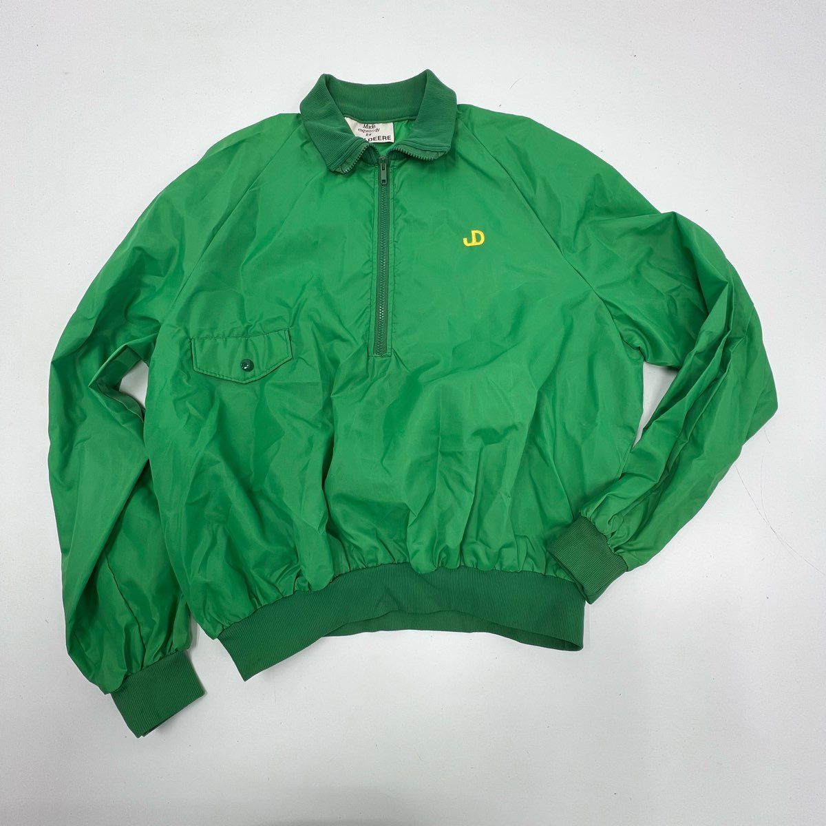 ジャケット・アウター 80s/JOHN DEERE/VINTAGE/JACKET/ Vintage 80s John Deere Quarter Zip Pullover Windbreaker Jacket