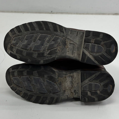 Tony Lama TW903Y Brown Leather Western Work Boots Kids Size 3D