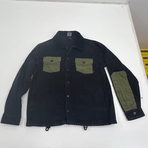 Spitfire Men's The End Chore Jacket Black Green Contrast Skate Size S