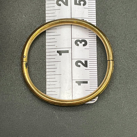 Vintage Webster Gold Tone Floral Engraved Baby Bangle Bracelet WEB Hallmark