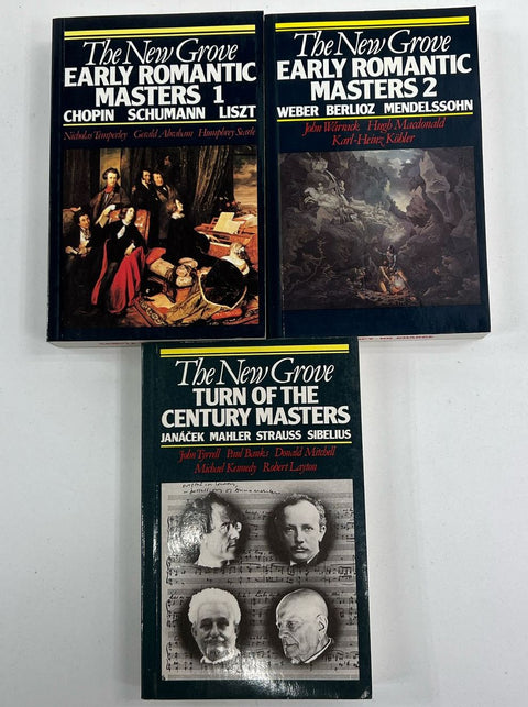 The New Grove Music Masters Series Lot Of 3 Books Sample Copies Paperback