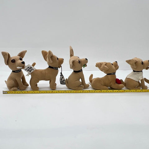 Taco Bell Chihuahua Plush Talking Dog Lot 6 Pieces Sound Works on 3 Vintage